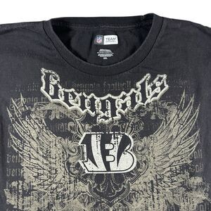 Cincinnati Bengals Graphic Shirt Men’s 3XL NFL Long Sleeve Affliction Grunge Y2K